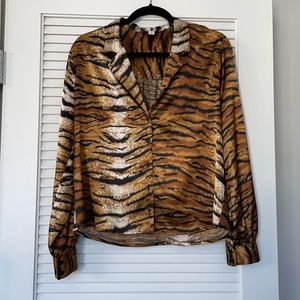 Tiger print Topshop blouse